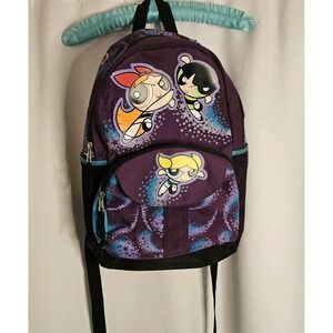 Vintage Powerpuff‎ Girls Cartoon Network Full Size Backpack knapsack collectible